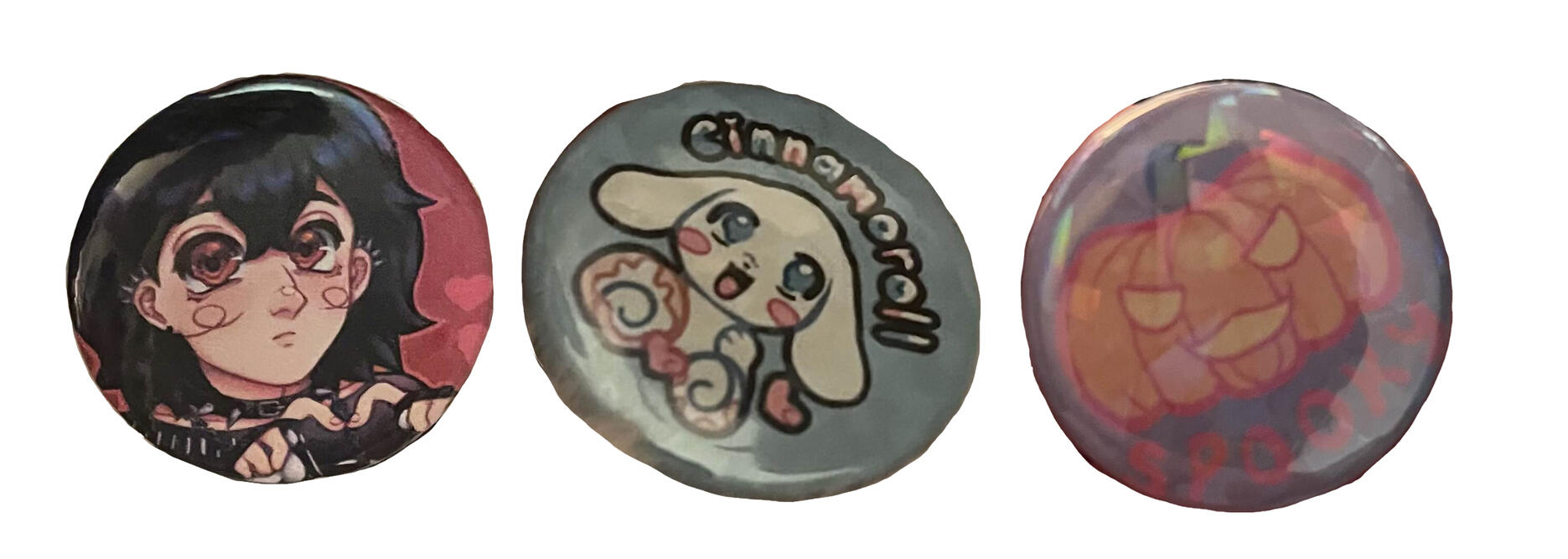 full drawing button pins - $15 or $20 each