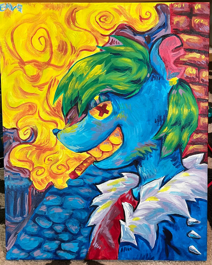 large acrylic - $75
