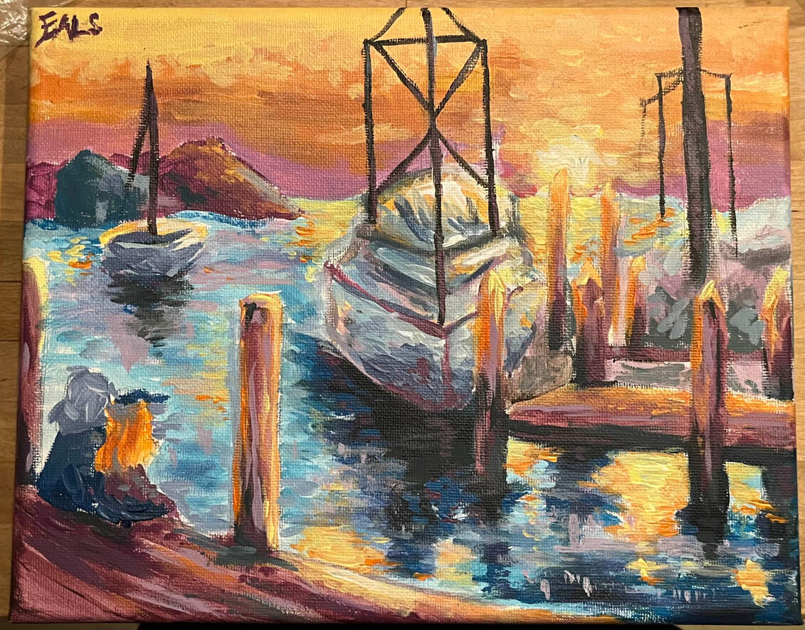 small acrylic - $45