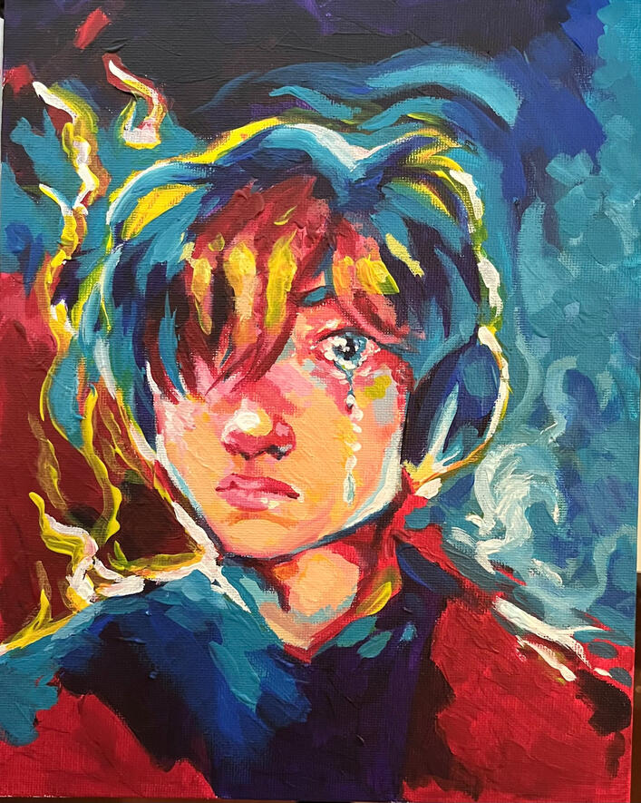 small acrylic - $45