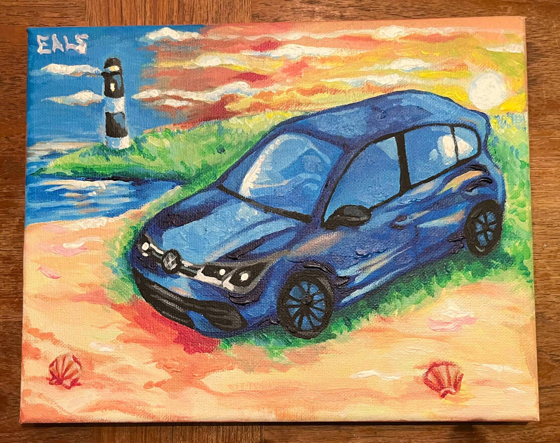 small acrylic - $45