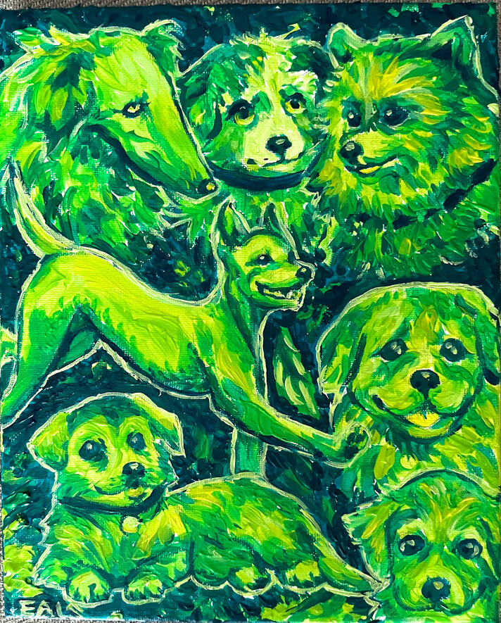 small acrylic - $45