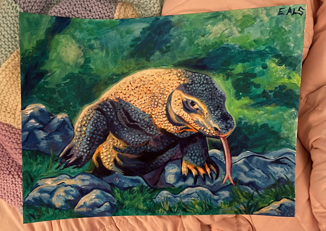 medium acrylic (paper) - $55
