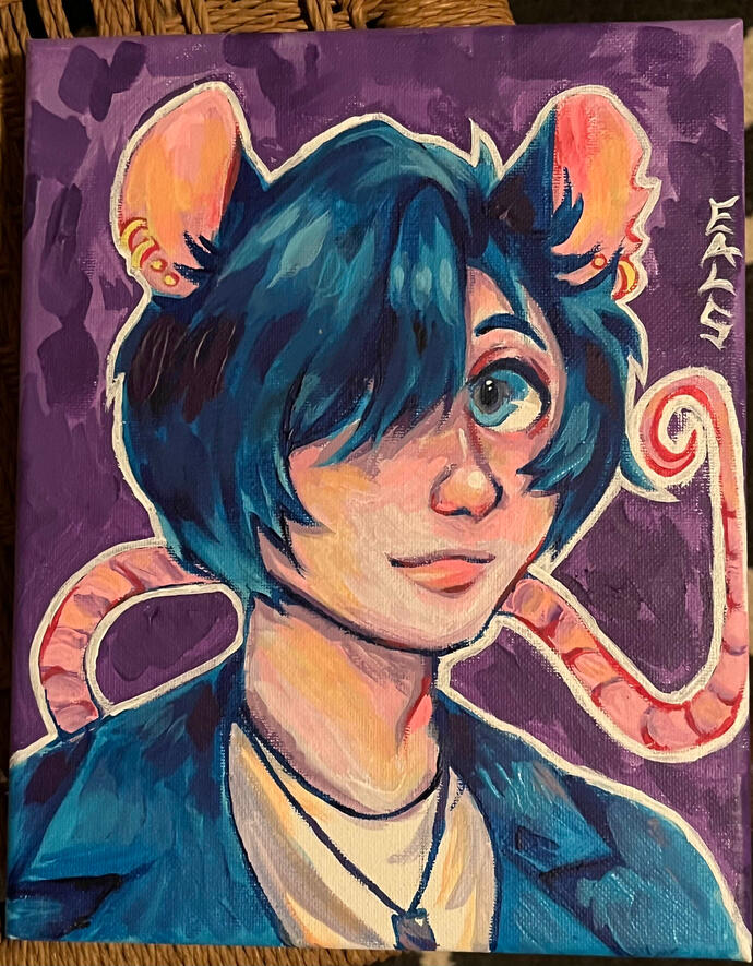 small acrylic - $45