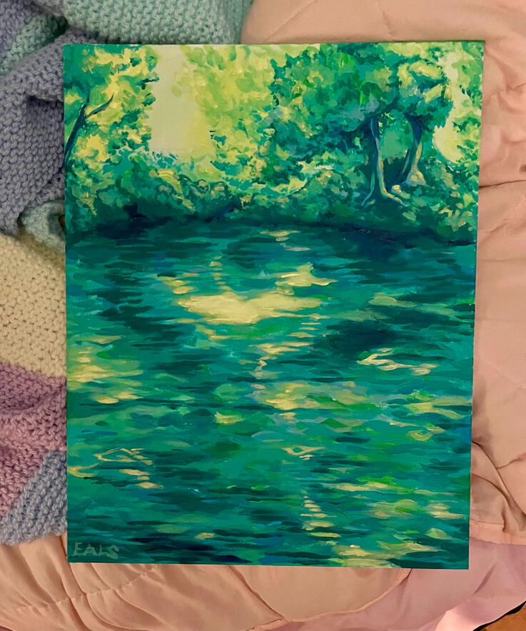 medium acrylic - $55