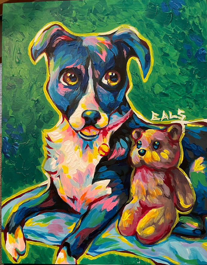medium acrylic - $55