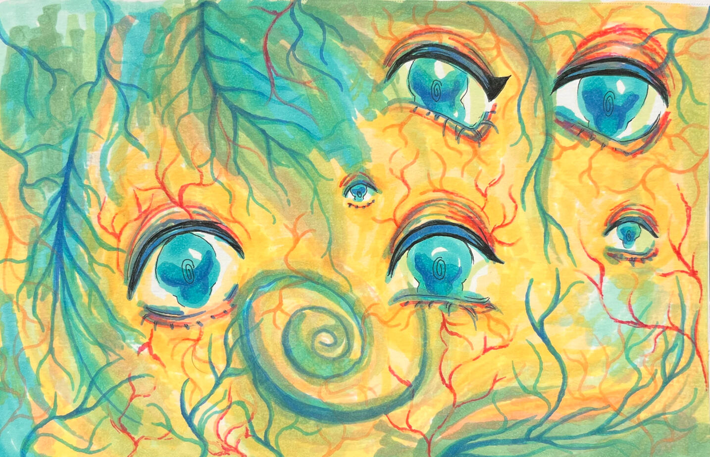 "landscape" alcohol-color - $50