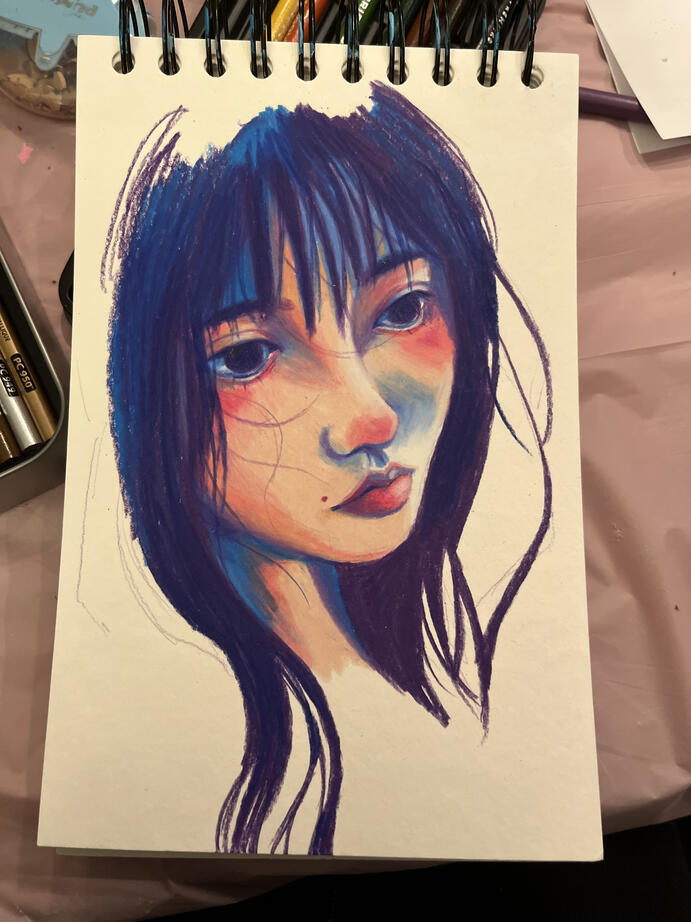 bust pencil-color - $40