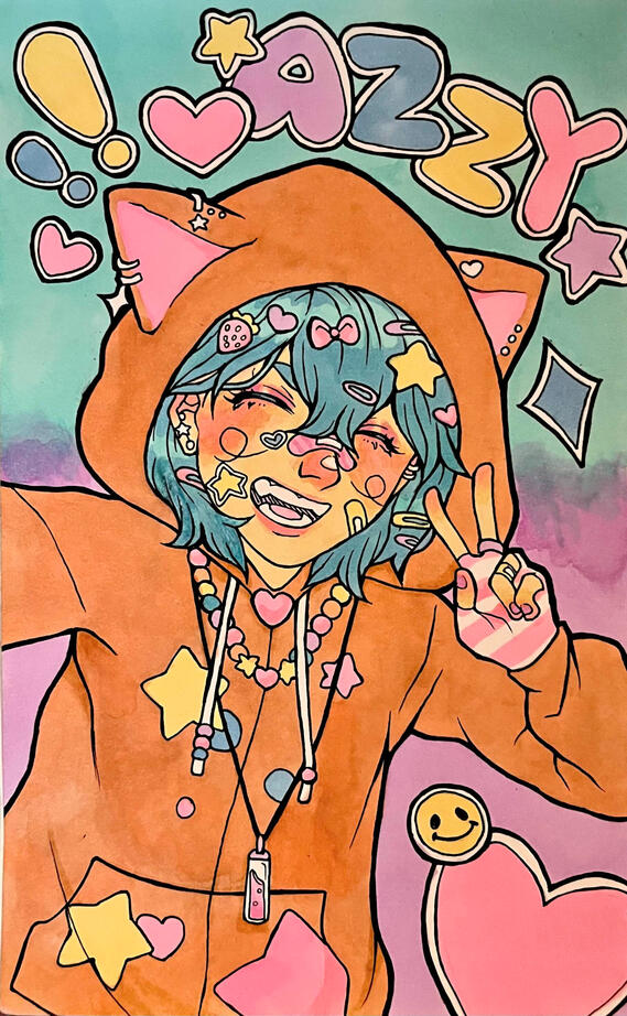 halfbody alcohol-color - $50
