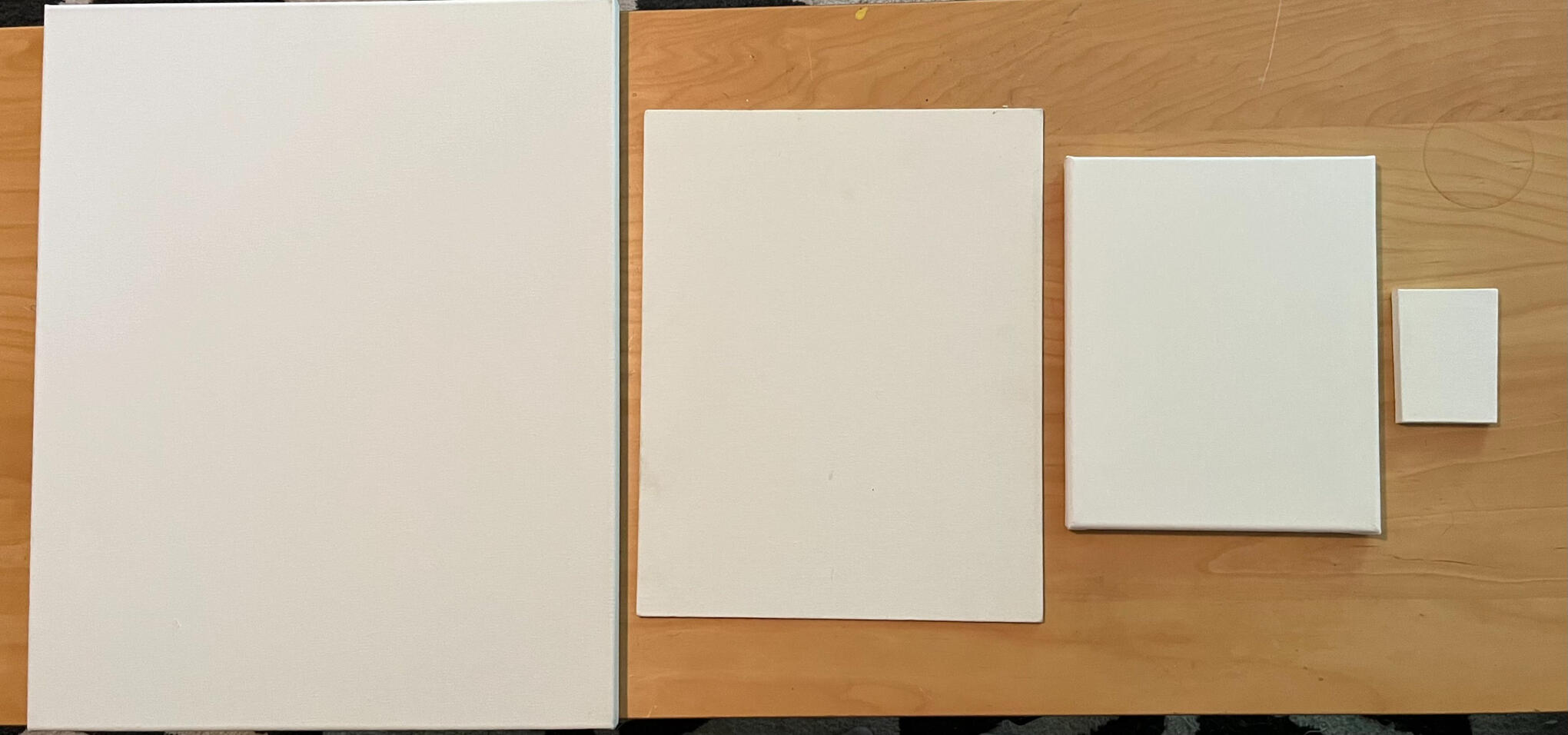 default canvas sizes